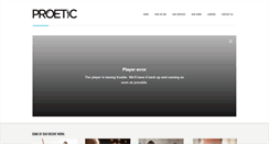 Desktop Screenshot of proetic.com.au